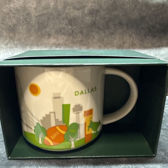 Starbucks Mug You Are Here -YAH Series DALLAS 14oz New - Picture 1 of 4